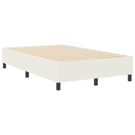 vidaXL Letto Box Spring Crema Piccolo Matrimoniale Tessuto Corduroy