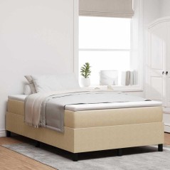 vidaXL Letto a Molle Verde Chiaro Grigio Piccolo Matrimoniale in Tessuto Corduroy