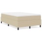 vidaXL Letto a Molle Verde Chiaro Grigio Piccolo Matrimoniale in Tessuto Corduroy