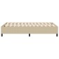 vidaXL Letto a Molle Verde Chiaro Grigio Piccolo Matrimoniale in Tessuto Corduroy