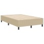 vidaXL Letto a Molle Verde Chiaro Grigio Piccolo Matrimoniale in Tessuto Corduroy