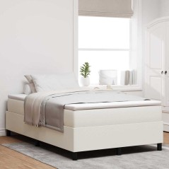 vidaXL Letto con Rete a Molle Color Crema 120x200 cm in Tessuto Corduroy