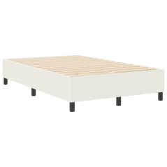 vidaXL Letto con Rete a Molle Color Crema 120x200 cm in Tessuto Corduroy