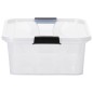Scatole Portaoggetti con Coperchio 2 pz Trasparenti 7 L