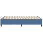 Letto Box Spring vidaXL Blu 140x200 cm Tessuto in corda Letto Box Spring vidaXL Blu 140x200 cm Tessuto in corda