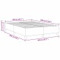 Letto Box Spring vidaXL Blu 140x200 cm Tessuto in corda Letto Box Spring vidaXL Blu 140x200 cm Tessuto in corda