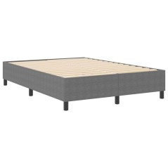 vidaXL Letto Box Spring Grigio Chiaro 140x200 cm in Tessuto Corduroy