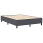 vidaXL Letto con Box Spring Grigio Scuro 140x200 cm Tessuto a Corda vidaXL Letto con Box Spring Grigio Scuro 140x200 cm Tessuto a Corda