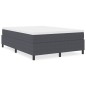 vidaXL Letto con Box Spring Grigio Scuro 140x200 cm Tessuto a Corda vidaXL Letto con Box Spring Grigio Scuro 140x200 cm Tessuto a Corda