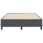 vidaXL Letto con Box Spring Grigio Scuro 140x200 cm Tessuto a Corda vidaXL Letto con Box Spring Grigio Scuro 140x200 cm Tessuto a Corda