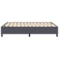 vidaXL Letto con Box Spring Grigio Scuro 140x200 cm Tessuto a Corda vidaXL Letto con Box Spring Grigio Scuro 140x200 cm Tessuto a Corda