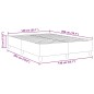 vidaXL Letto con Box Spring Grigio Scuro 140x200 cm Tessuto a Corda vidaXL Letto con Box Spring Grigio Scuro 140x200 cm Tessuto a Corda