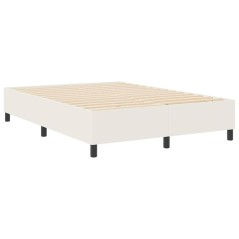 vidaXL Letto con Rete da Box Crema 140x200 cm in Tessuto Corduroy