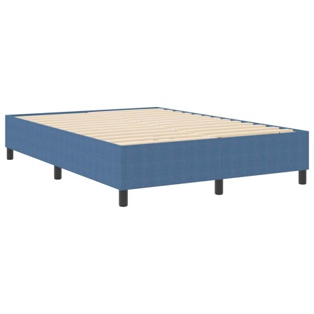 vidaXL Letto con Rete a Molle Blu 160x200 cm in Tessuto Corduroy