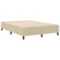 vidaXL Letto Box Spring Verde Chiaro Grigio 160x200 cm Tessuto a Coste