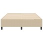 vidaXL Letto Box Spring Verde Chiaro Grigio 160x200 cm Tessuto a Coste
