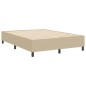 vidaXL Letto Box Spring Verde Chiaro Grigio 160x200 cm Tessuto a Coste