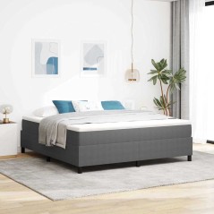 vidaXL Letto Box Spring Grigio Chiaro Super King Tessuto Corduroy