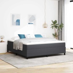 vidaXL Letto Box Spring Grigio Scuro Super King in Tessuto Vellutato
