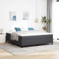 vidaXL Letto Box Spring Grigio Scuro Super King in Tessuto Vellutato vidaXL Letto Box Spring Grigio Scuro Super King in Tessuto Vellutato