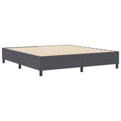 vidaXL Letto Box Spring Grigio Scuro Super King in Tessuto Vellutato
