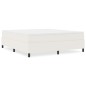 vidaXL Letto Box Spring Crema Super King Tessuto A Coste