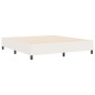 vidaXL Letto Box Spring Crema Super King Tessuto A Coste