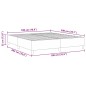 vidaXL Letto Box Spring Crema Super King Tessuto A Coste