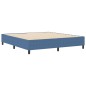 vidaXL Letto Box Spring Blu Super King Tessuto Corduroy