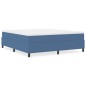 vidaXL Letto Box Spring Blu Super King Tessuto Corduroy