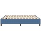 vidaXL Letto Box Spring Blu Super King Tessuto Corduroy