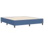 vidaXL Letto Box Spring Blu Super King Tessuto Corduroy
