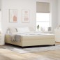 vidaXL Letto a Rete Verde Chiaro Grigio Super King in Tessuto Vellutato