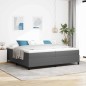 vidaXL Letto Box Spring Grigio chiaro 200x200 cm Tessuto a coste vidaXL Letto Box Spring Grigio chiaro 200x200 cm Tessuto a coste
