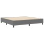 vidaXL Letto Box Spring Grigio chiaro 200x200 cm Tessuto a coste vidaXL Letto Box Spring Grigio chiaro 200x200 cm Tessuto a coste