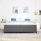 vidaXL Letto Box Spring Grigio chiaro 200x200 cm Tessuto a coste vidaXL Letto Box Spring Grigio chiaro 200x200 cm Tessuto a coste