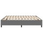 vidaXL Letto Box Spring Grigio chiaro 200x200 cm Tessuto a coste vidaXL Letto Box Spring Grigio chiaro 200x200 cm Tessuto a coste