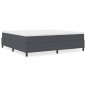 vidaXL Letto Box Spring Grigio Scuro 200x200 cm Tessuto a Coste vidaXL Letto Box Spring Grigio Scuro 200x200 cm Tessuto a Coste