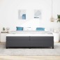 vidaXL Letto Box Spring Grigio Scuro 200x200 cm Tessuto a Coste vidaXL Letto Box Spring Grigio Scuro 200x200 cm Tessuto a Coste