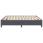 vidaXL Letto Box Spring Grigio Scuro 200x200 cm Tessuto a Coste vidaXL Letto Box Spring Grigio Scuro 200x200 cm Tessuto a Coste