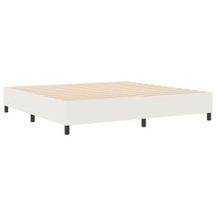 vidaXL Letto Box Spring Crema 200x200 cm Tessuto a coste