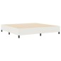vidaXL Letto Box Spring Crema 200x200 cm Tessuto a coste