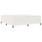 vidaXL Letto Box Spring Crema 200x200 cm Tessuto a coste