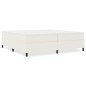vidaXL Letto Box Spring Crema 200x200 cm Tessuto a coste