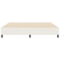 vidaXL Letto Box Spring Crema 200x200 cm Tessuto a coste