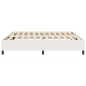 vidaXL Letto Box Spring Crema 200x200 cm Tessuto a coste
