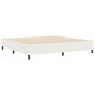 vidaXL Letto Box Spring Crema 200x200 cm Tessuto a coste