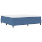 vidaXL Letto Box Spring Blu 200x200 cm Tessuto a Cordonetto vidaXL Letto Box Spring Blu 200x200 cm Tessuto a Cordonetto