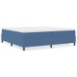 vidaXL Letto Box Spring Blu 200x200 cm Tessuto a Cordonetto vidaXL Letto Box Spring Blu 200x200 cm Tessuto a Cordonetto