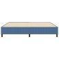vidaXL Letto Box Spring Blu 200x200 cm Tessuto a Cordonetto vidaXL Letto Box Spring Blu 200x200 cm Tessuto a Cordonetto